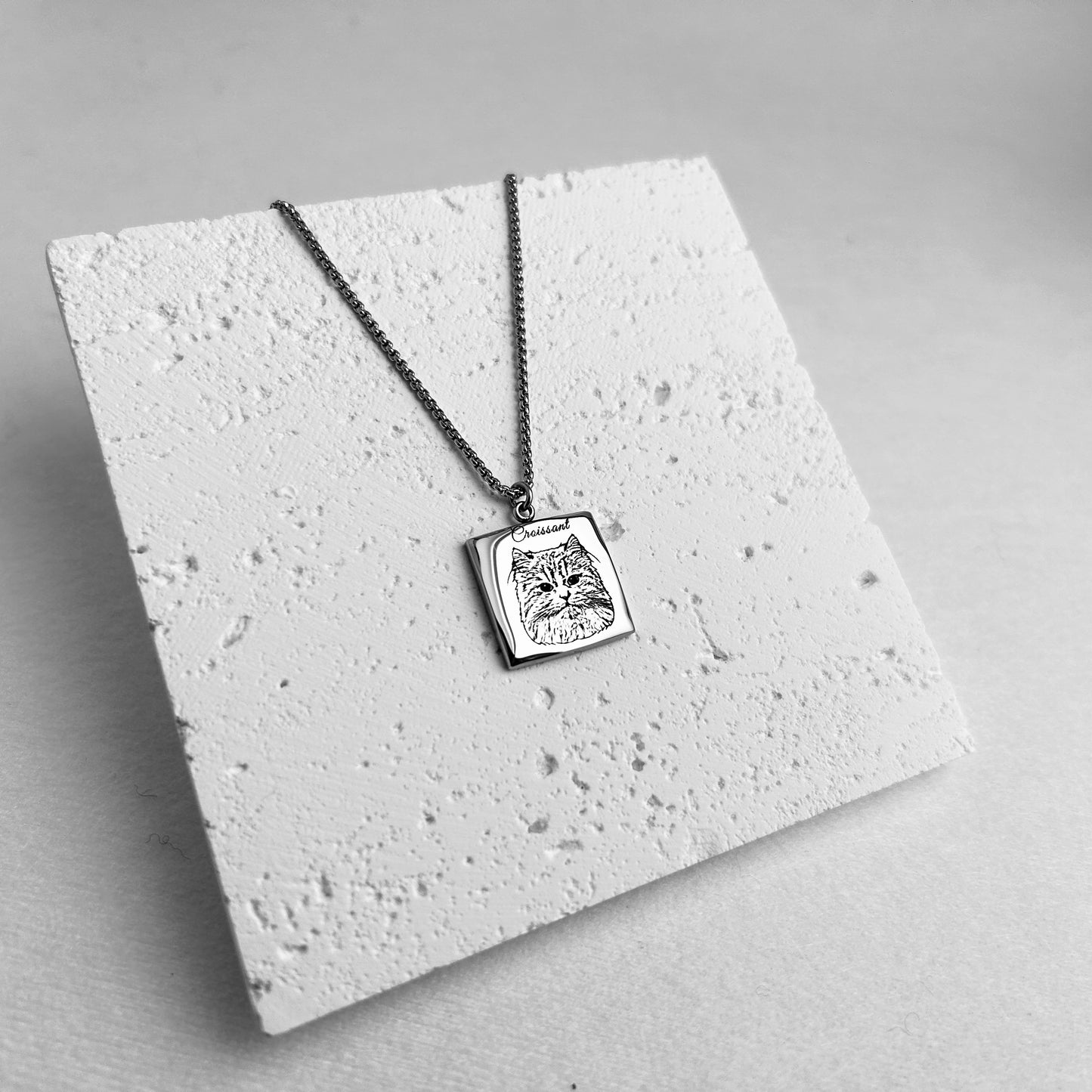 Custom Pet Portrait Necklace